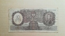 Argentina 1000 pesos / 10 pesos 1969-71
