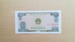 Vietnam 5 Dong 1976  UNC