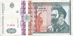 Románia 500 lej 1992 VG