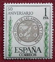 1962. Spain - 50 years of the American-Spanish postal alliance