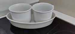 Antique porcelain mug set for sale