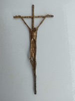 Erwin huber marked bronze crucifix 1983