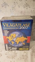 World Atlas 2007 in original sealed packaging, 5 DVDs Hungarian language software