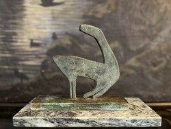 Art deco bronze horse statue