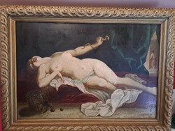 Antique huge oil painting (Cleopatra's death)!