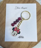 Minnie mouse key ring - red