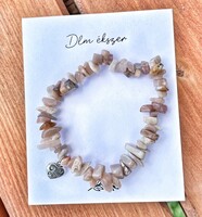 Real moonstone mineral bracelet-love my dog