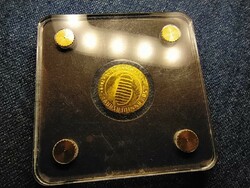 Republic of Chad 50th anniversary of the moon landing .999 Mini gold commemorative medal 0.06 gram (id64527)