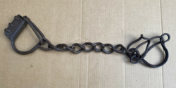 Antique wrought iron shackle