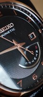 Seiko Kinetic Rosegold Day-Date Retrogragde
