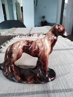 Mezőtúr ceramic dog - greyhound