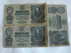 3 db 20 pengő, 1930.