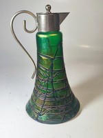 King Pallme 1910-1920. With nickel-plated brass fittings. Glass carafe, pitcher