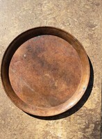 Antique red copper Indian bowl. Size: 20 cm.