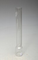 Virrasztó petróleum lámpába, - formába fújt áttetsző üveg test hengeres cilinder , 1860-as évek