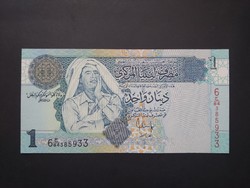 Líbia 1 Dinar 2004 Unc