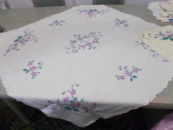 Beautiful violet tablecloth