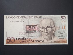 Brazília 50 Cruzeiros 1990 Unc