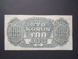 Csehszlovákia 100 Korun 1944 VF