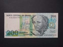 Brazília 200 Cruzeiros 1990 Unc