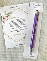 Witness invitation pen - purple