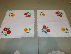 A nice pair of small tablecloths from Kalocsa
