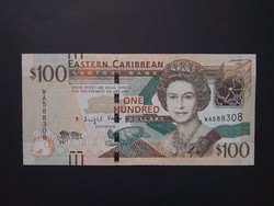 Kelet-karibi Államok 100 Dollars 2015 Unc