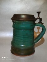 Just for that! Sövjártó ceramic jug with copper lid marked