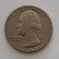 1965. USA negyed dollár (710)