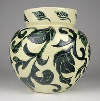 1O258 Jelzett Takács Kati kerámia váza 16.5 cm