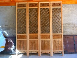 Traditional Chinese Carved Openwork Screen, Wall, Oriental, Asian, Japanese
