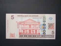 Suriname $ 5 2012 unc