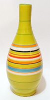 Vintage/retró "vidám" színes festésű kerámia váza