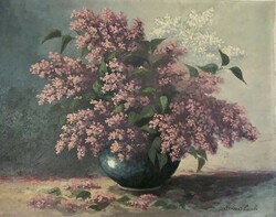 Flower still life painting by Hajjic camomile