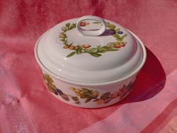 Beautiful, thick English porcelain serving bowl, centerpiece