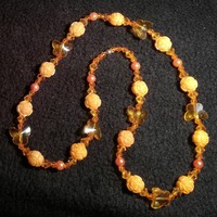 Orange acrylic children's necklace