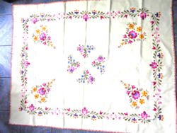 Embroidered tablecloth 95 cm x 75 cm - professionally made by hand