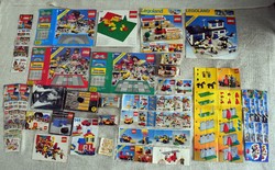 Lego, brochure, box, assembly instructions, 377, 601, 604, 880, 6330, 6040, 6384 23 pcs.