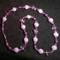 Purple acrylic children's necklace
