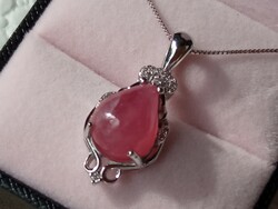 Ruby 925 silver pendant