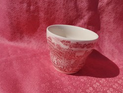 A remarkable English porcelain cup without a handle