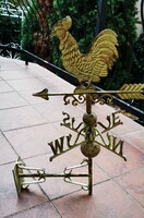 Cast iron wall wind vane