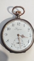 Antique longines silver pocket watch for sale in perfect condition