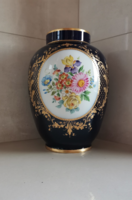 Wonderful Dresden cobalt blue vase