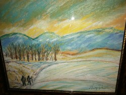 Attention resellers! A work attributed to a famous Hungarian painter! Indicated! Low starting price!