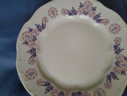 Zsolnay purple floral flat plate