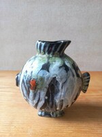 Retro Hungarian applied art ceramic figure. Fish