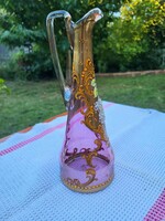 Colored glass jug