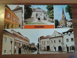 Kőszeg,  mozaikképeslap, postatiszta