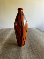Hungarian retro vase by Tófej ceramic applied art. 